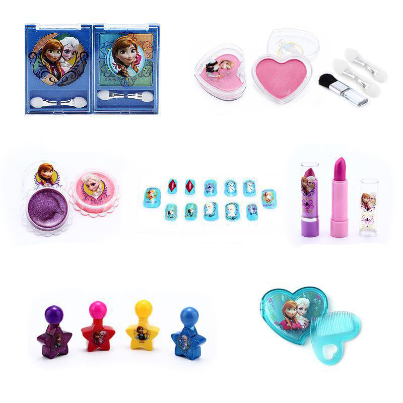 Maleta De Maquiagem Infantil Disney Frozen + Kit De Pincéis