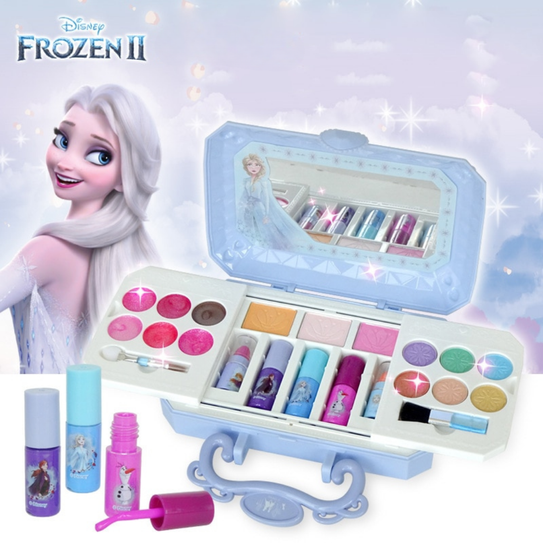 Crianças kit de maquiagem para menina princesa caixa de maquiagem