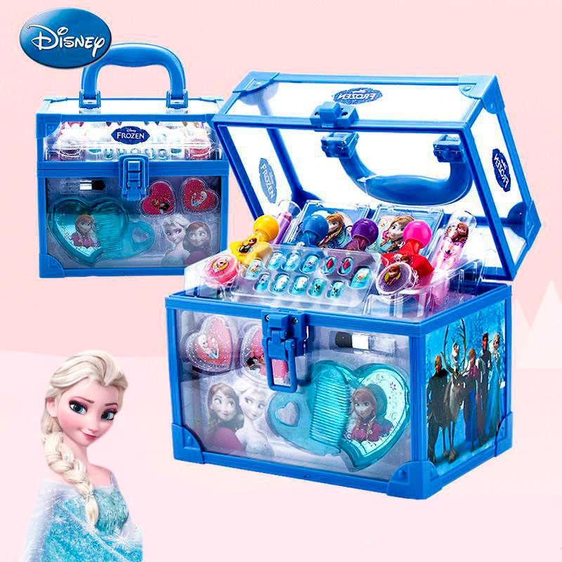 Maleta De Maquiagem Infantil Disney Frozen + Kit De Pincéis