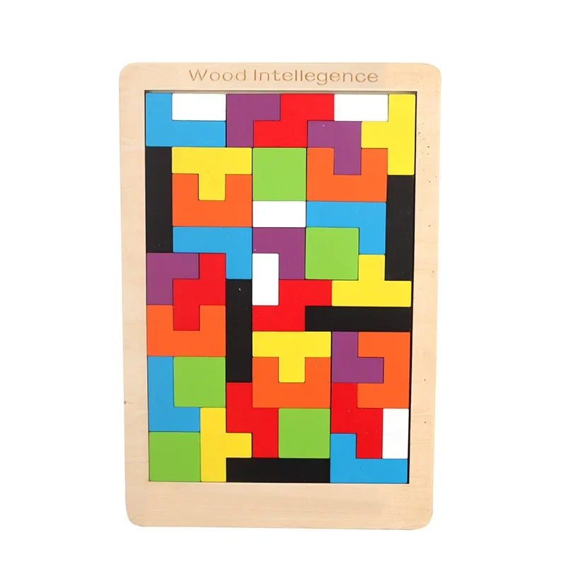 Jogo de Madeira Tangram Montessori