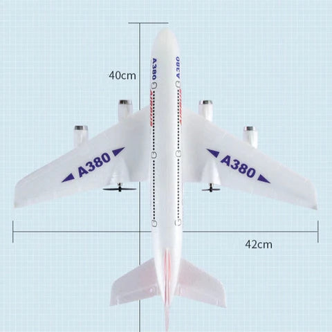 Avião de Controle Remoto Airbus com LED