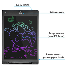 Carregar imagem no visualizador da galeria, Lousa Mágica Tablet LCD Interativo Infantil
