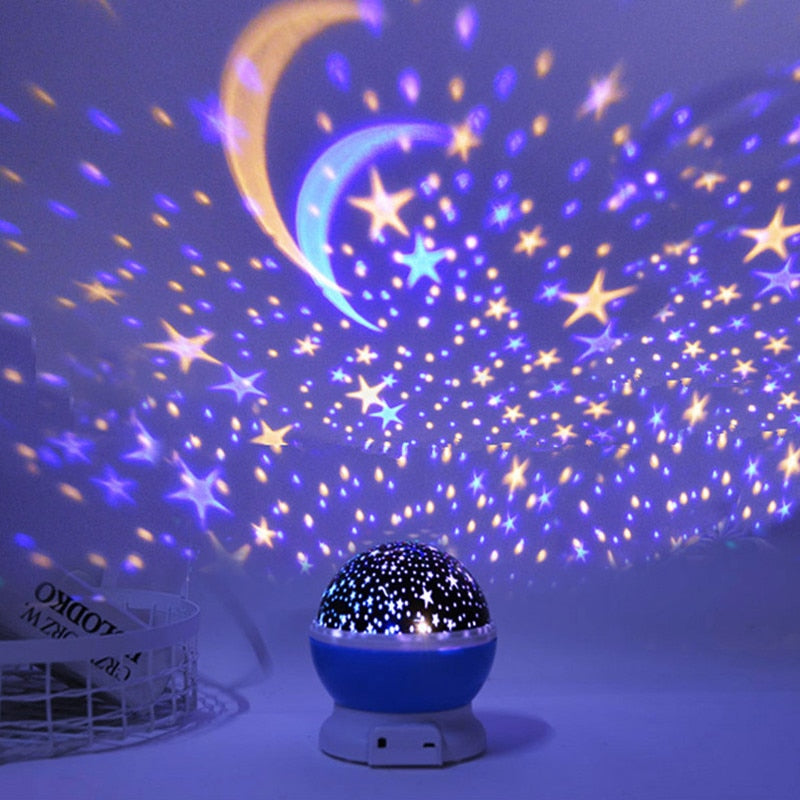 Luminária Projetor De Estrelas 360˚ Em Formato Esférico Via USB