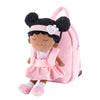 Mochila infantil De Pelúcia + Boneca De Pano Fofa