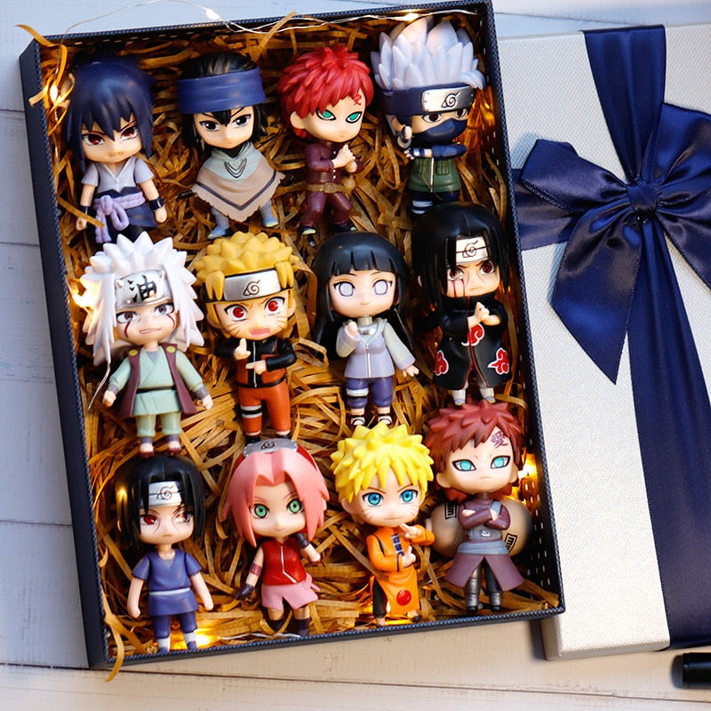 Conjunto Com 12 Bonecos Do Anime Naruto