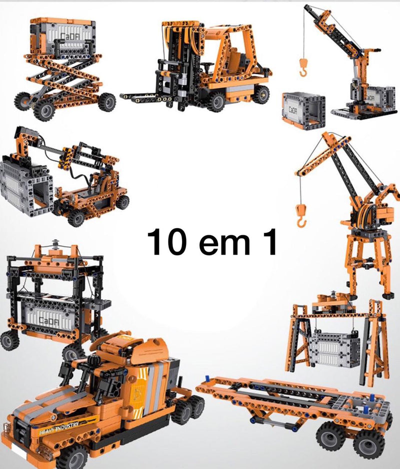 Blocos De Construção Engenharia 634 Peças