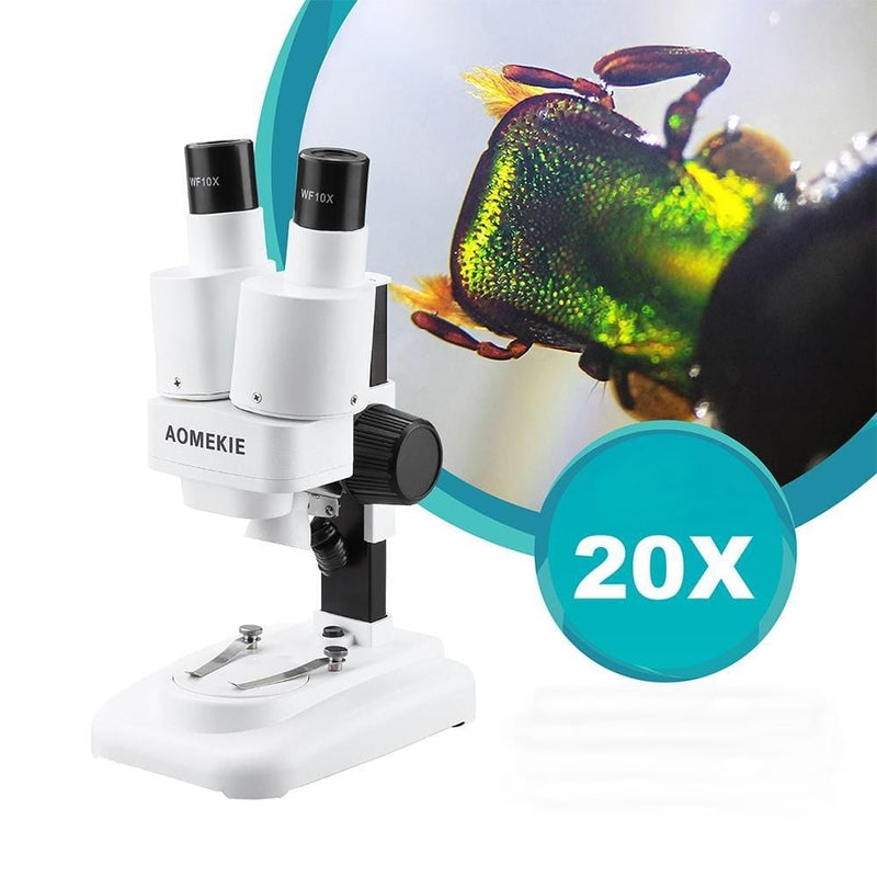 Microscópio Binocular 20x Lente Óptica