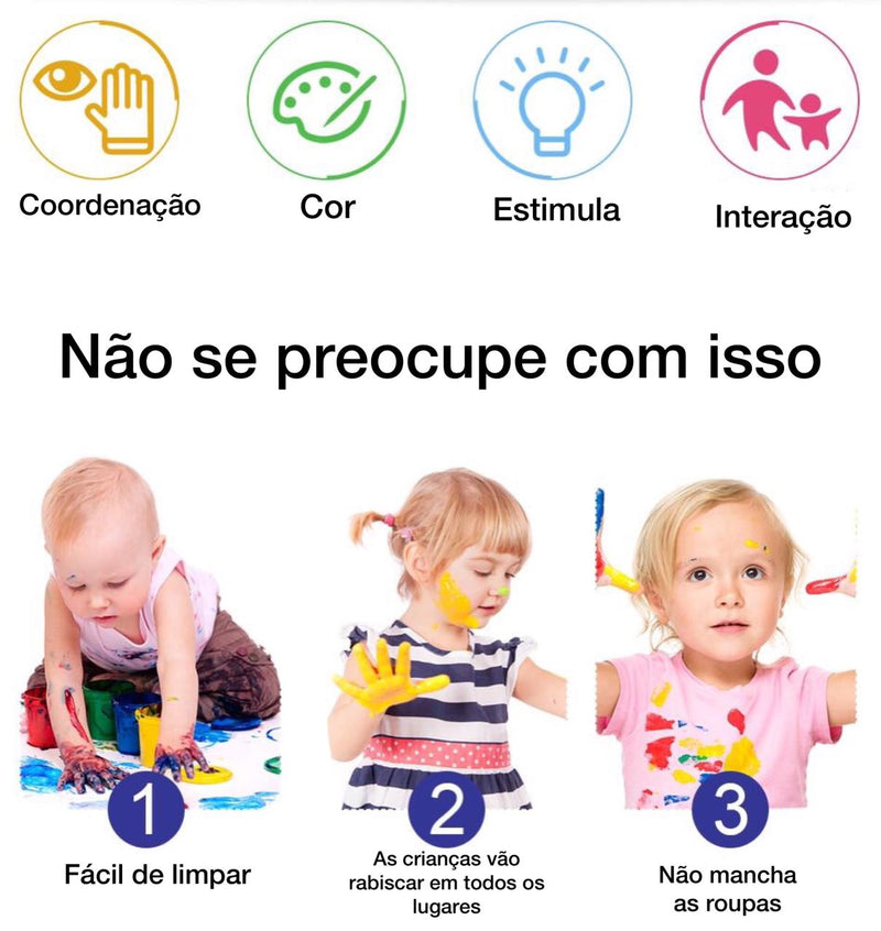 Tapete Mágico Infantil Para Desenhos Montessori