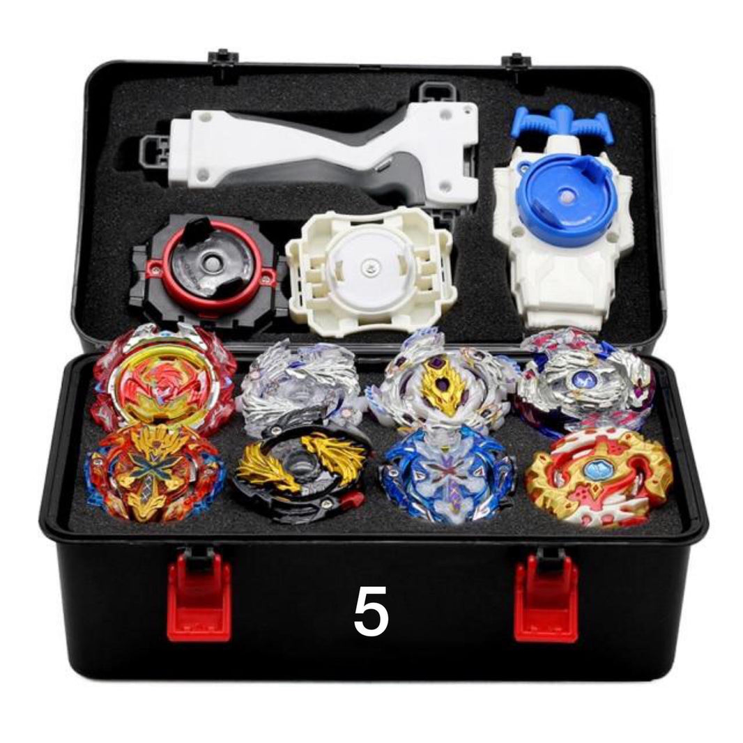 Kit De Beyblade 11 Peças Maleta Completa