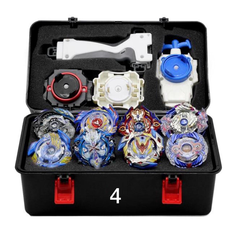 Kit De Beyblade 11 Peças Maleta Completa