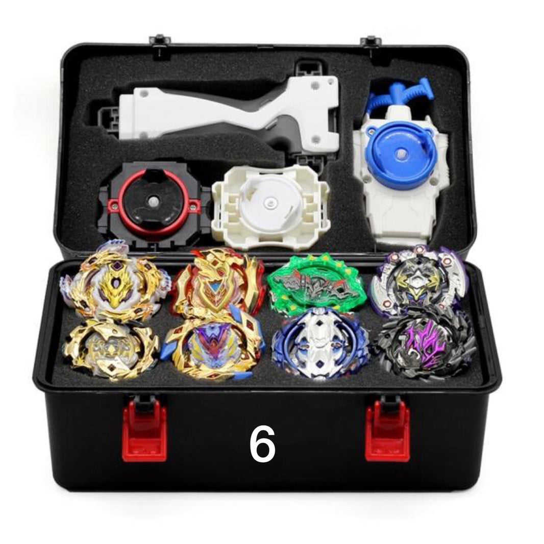 Kit De Beyblade 11 Peças Maleta Completa