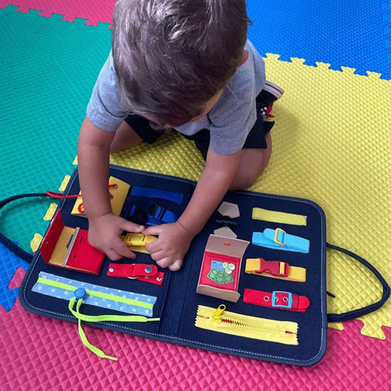 Maleta Infantil De Habilidade e Auto Cuidado Montessori