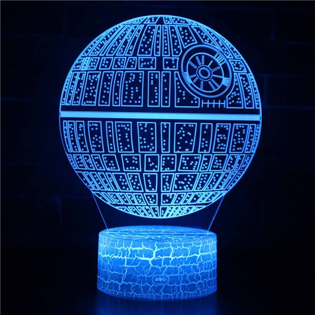 Luminária de Mesa Led 3D Star Wars