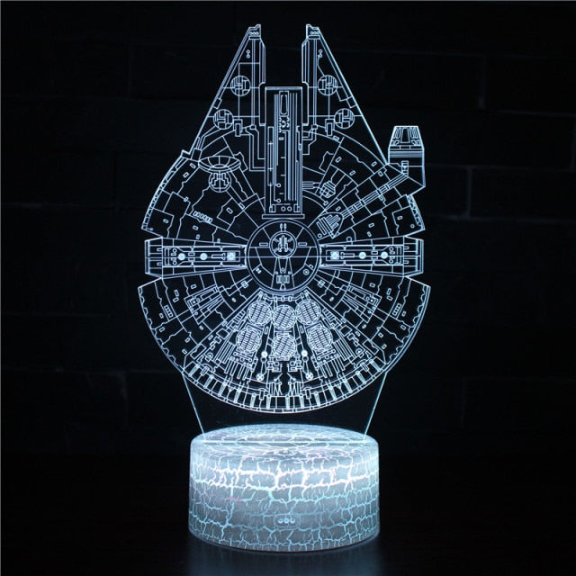 Luminária de Mesa Led 3D Star Wars