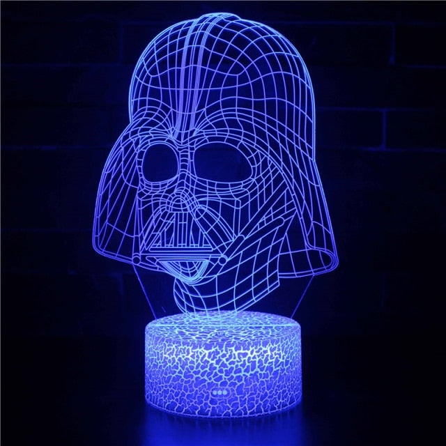 Luminária de Mesa Led 3D Star Wars