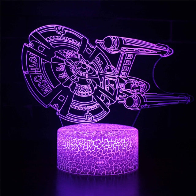 Luminária de Mesa Led 3D Star Wars