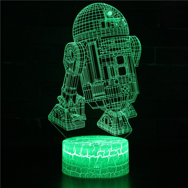 Luminária de Mesa Led 3D Star Wars