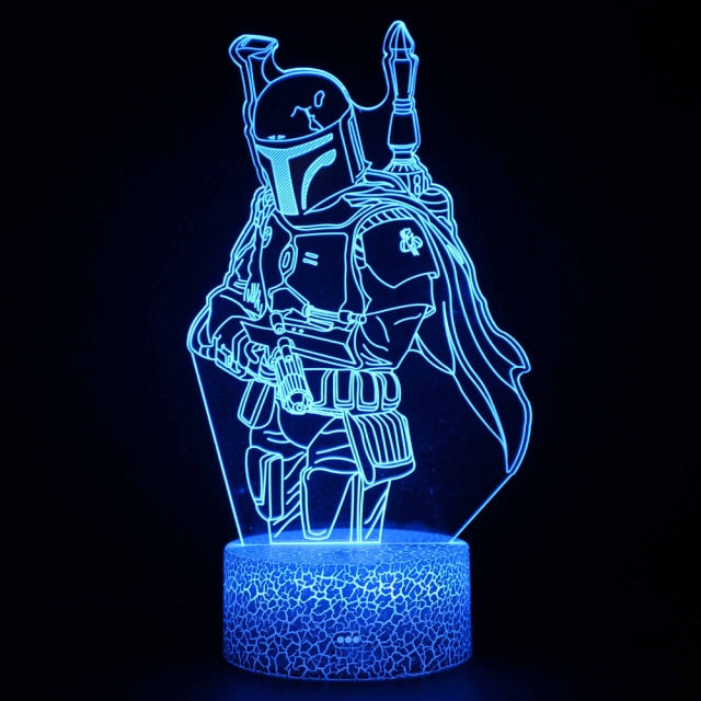 Luminária de Mesa Led 3D Star Wars