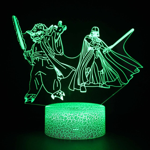 Luminária de Mesa Led 3D Star Wars