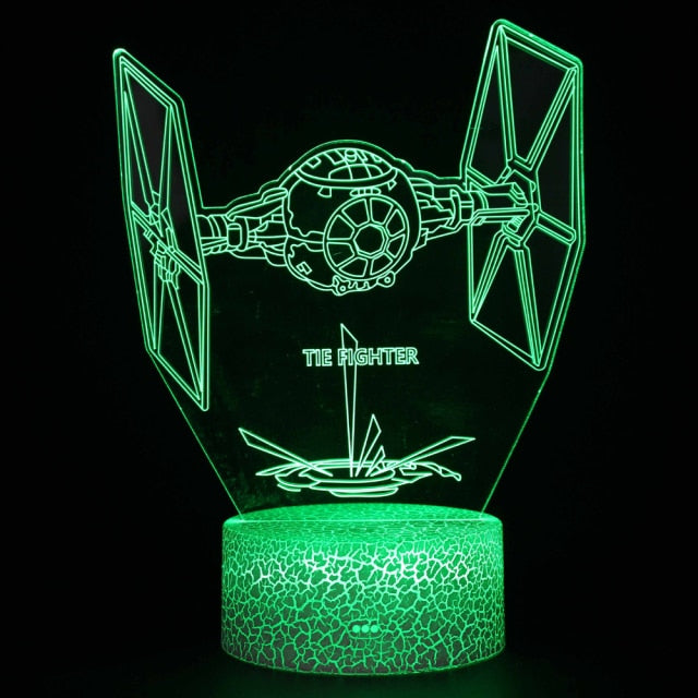 Luminária de Mesa Led 3D Star Wars