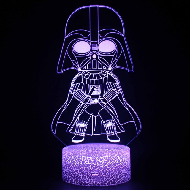 Luminária de Mesa Led 3D Star Wars