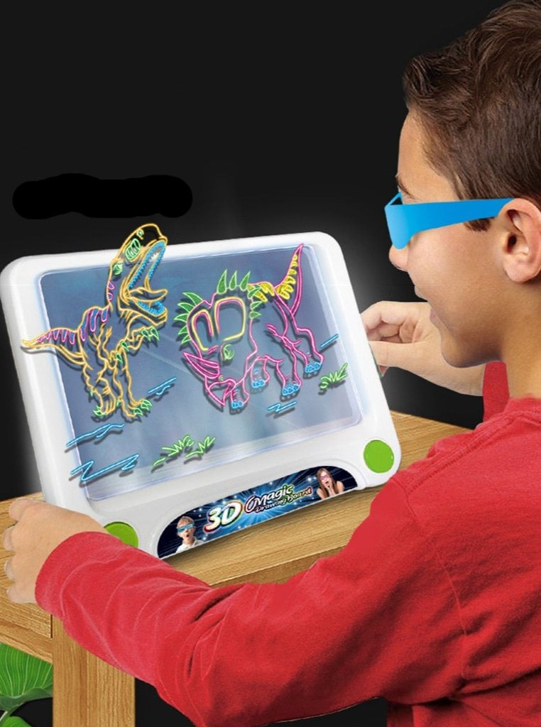 Quadro Mágico Desenhos 3D - Dinossauros, Brinquedos