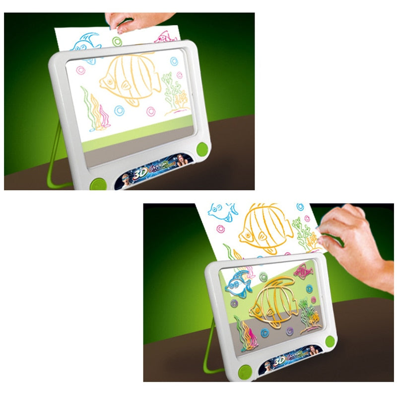 Quadro Mágico Desenhos 3D - Dinossauros, Brinquedos